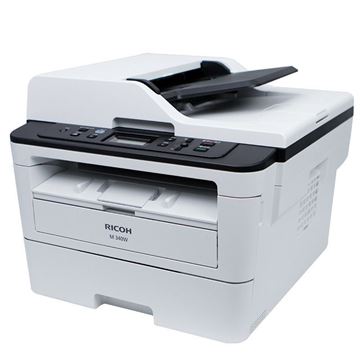 图片 理光/RICOH M 340W A4黑白激光多功能一体机 打印复印扫描三合一 无线双面打印	一年保修